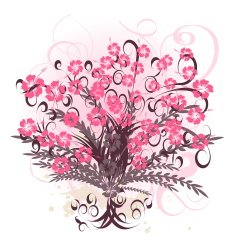 beautiful vector floral design N2