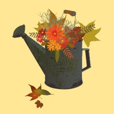 Flowers from Autumn Garden-Design Elements
