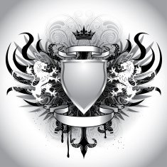 Heraldry grunge crest N2