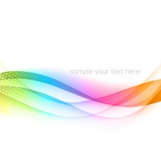 Abstract background with colorful waves N3
