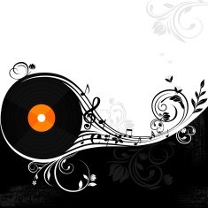 Vinyl Music background N2
