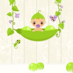 Sweet pea Baby in a pod