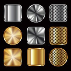 Metallic buttons N2