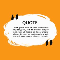 Vector Quote Grunge Round Speech Bubble