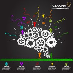 Concept of idea with colorful N2