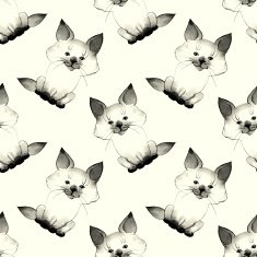 Kitten Cute baby pattern 2 N2