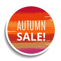 Round Vector Sale Tag from Brush Strokes N2