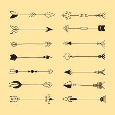 Tribal Arrows Line Art N2