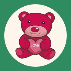 present bear theme elements