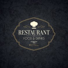 Vintage logotype for restaurant bars coffee house cafeteria N2