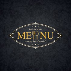Vintage logotype for restaurant bars coffee house cafeteria N3