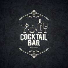 Vintage logotype for restaurant bars coffee house cafeteria N4