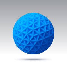 Abstract vector sphere with triangular faces N3