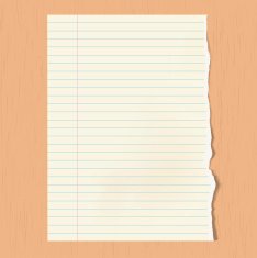 Vector paper sheet on wooden background