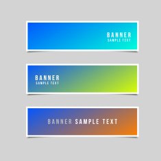 Minimal Style Vector banners set N3