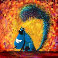 Blue Crying Cat