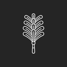 feather duster line icon N2