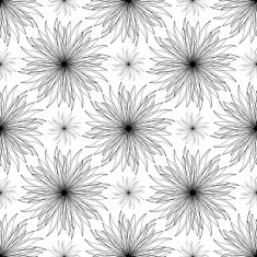 Abstract stylized floral pattern