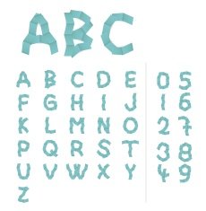 paper alphabet letters N4