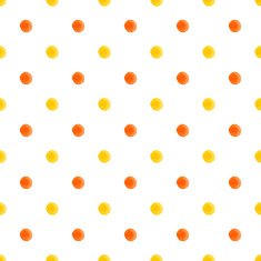Yellow Watercolor Seamless Texture With Polka Dots