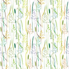 seamless pattern with grass silhouettes N2