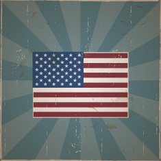 Grunge American Flag Design N2