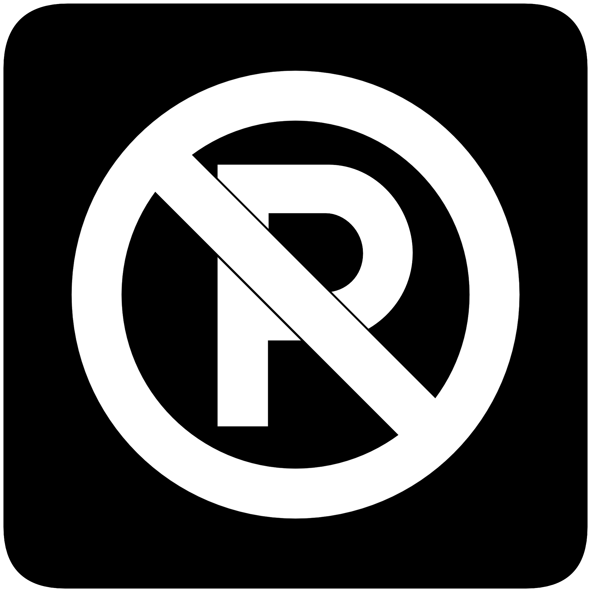 Sign prohibiting parking free image download