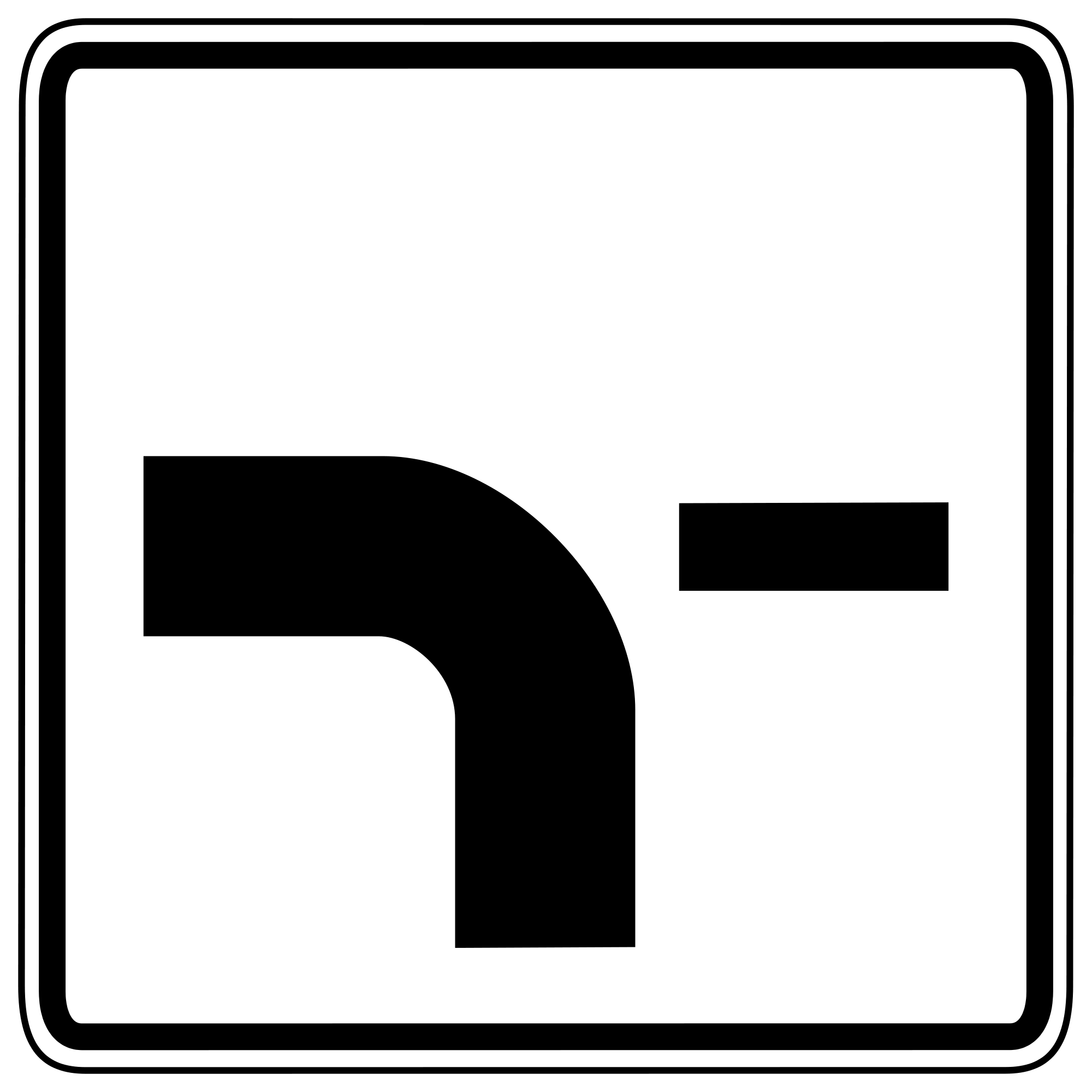 Road Sign Turn Of The Main Road Free Image Download road-sign-turn-of-the-main-road-free-image-download