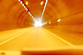 Fast speed in tunnel