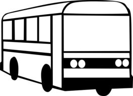 bus automobile drawing