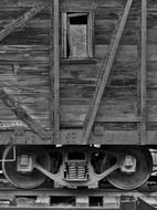 wooden train car