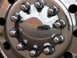 chrome plated mirror disc