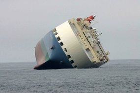 the ship ran aground