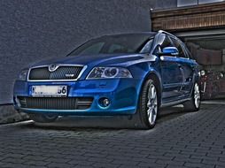 hdr picture of Skoda car