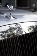 front of rolls royce close up