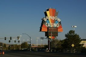 signboard rainbow casino in Nevada