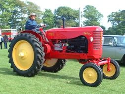 red tractor farming