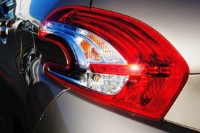 light rear lamp of the car