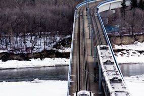 railway bridge across the river