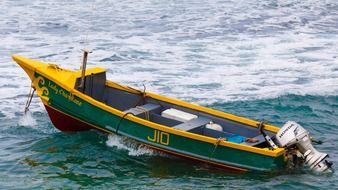Fishing boat in Caribbean Sea
