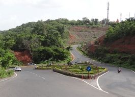 Crossing roads in India