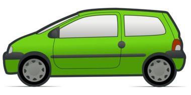 green car drawing