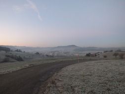 Beautiful landscape with the road