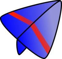 graphic image of the paper airplane