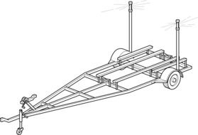 trailer pull transportation drawing