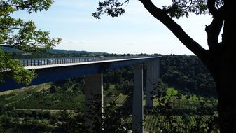 road across the Moselle bridge