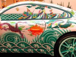 porsche painted in beautiful pictures