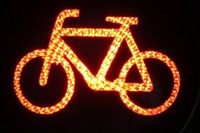 Red bright bike lights