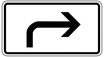 turn right sign