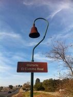 road sign of El Camino Real